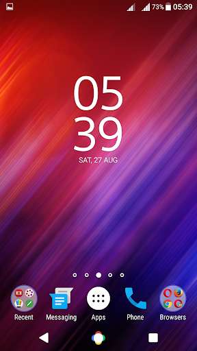 Emulate Android APK Blue Pink Abstract XZ Theme