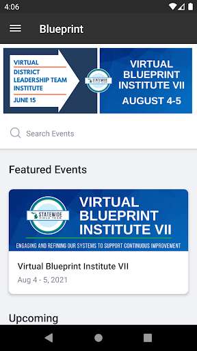Run android online APK Blueprint Events App from MyAndroid or emulate Blueprint Events App using MyAndroid