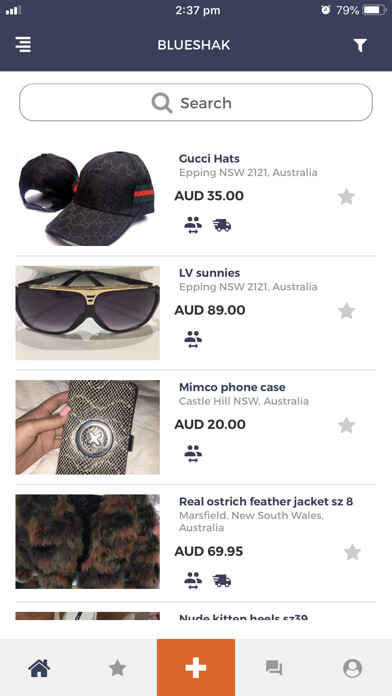 Emulate iPhone app BlueShak: Buy & Sell using MyAndroid