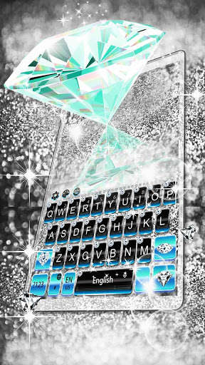 Emulate Android APK Blue Silver Diamond Keyboard Theme Emulate Android APK Blue Silver Diamond Keyboard Theme