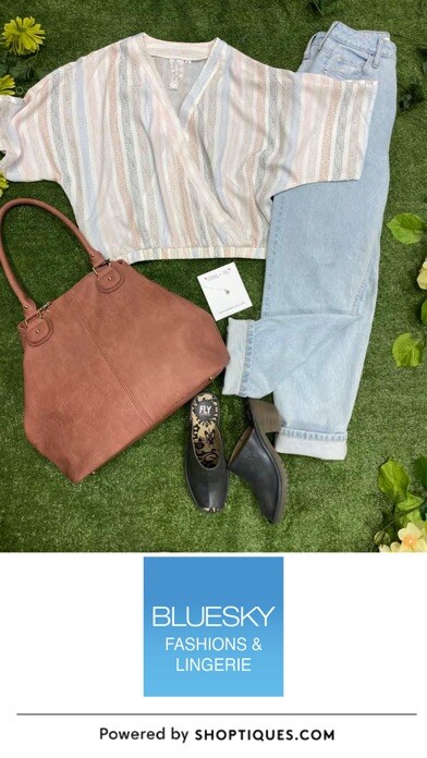 Emulate iPhone app Blue Sky Fashions & Lingerie using MyAndroid