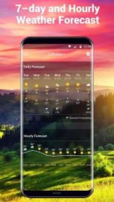 Emulate Android APK Blue sky forecast widget themeclock