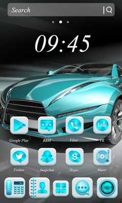 Emulate Android APK Blue Speeding Car Theme Emulate Android APK Blue Speeding Car Theme