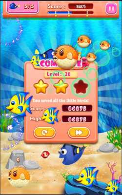 Emulate Android APK Blue Tang Fish Bubble Shooter