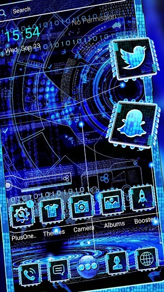 Emulate Android APK Blue technology theme Emulate Android APK Blue technology theme