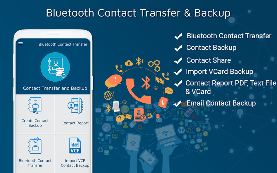 Run android online APK Bluetooth Contact Transfer from MyAndroid or emulate Bluetooth Contact Transfer using MyAndroid