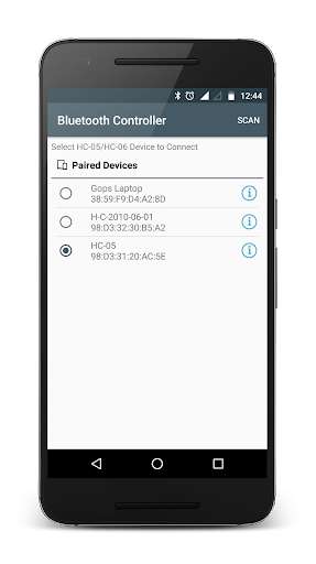 Run android online APK Bluetooth Controller HC-05 from MyAndroid or emulate Bluetooth Controller HC-05 using MyAndroid