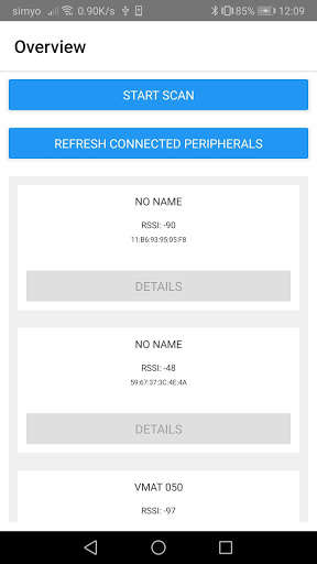Run android online APK Bluetooth device list from MyAndroid or emulate Bluetooth device list using MyAndroid
