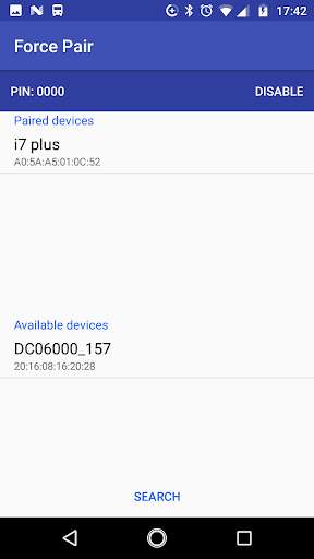 Run android online APK Bluetooth Force Pin Pair (Connect) from MyAndroid or emulate Bluetooth Force Pin Pair (Connect) using MyAndroid Run android online APK Bluetooth Force Pin Pair (Connect) from MyAndroid or emulate Bluetooth Force Pin Pair (Connect) using MyAndroid