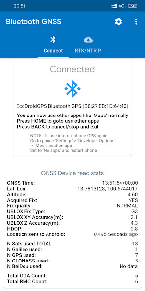 Run android online APK Bluetooth GNSS - GPS, Galileo, GLONASS and BeiDou from MyAndroid or emulate Bluetooth GNSS - GPS, Galileo, GLONASS and BeiDou using MyAndroid