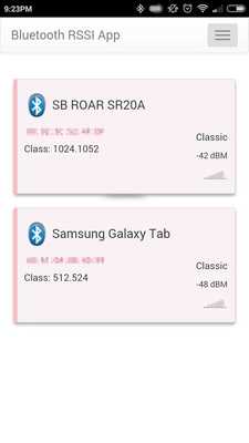 Emulate Android APK Bluetooth RSSI App Emulate Android APK Bluetooth RSSI App