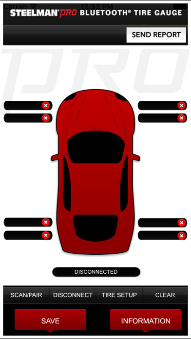 Emulate iPhone app Bluetooth Tire Gauge using MyAndroid