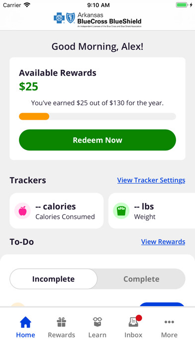 Emulate iPhone app Blue Wellness Rewards using MyAndroid