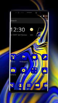 Emulate Android APK Blue Yellow Liquid Theme for Galaxy Note 9 Emulate Android APK Blue Yellow Liquid Theme for Galaxy Note 9