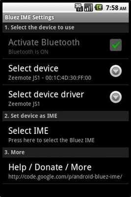 Emulate Android APK Bluez IME