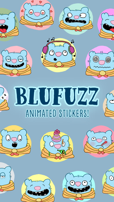 Emulate iPhone app Blufuzz Animated Stickers using MyAndroid Emulate iPhone app Blufuzz Animated Stickers using MyAndroid