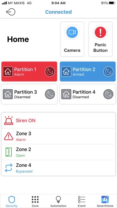 Emulate iPhone app Bluguard P2P using MyAndroid