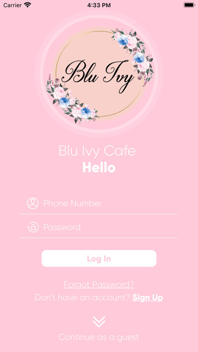 Emulate iPhone app Blu Ivy Cafe using MyAndroid Emulate iPhone app Blu Ivy Cafe using MyAndroid