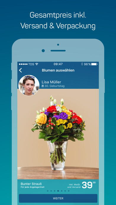 Emulate iPhone app blumendo - Blumen verschicken using MyAndroid Emulate iPhone app blumendo - Blumen verschicken using MyAndroid