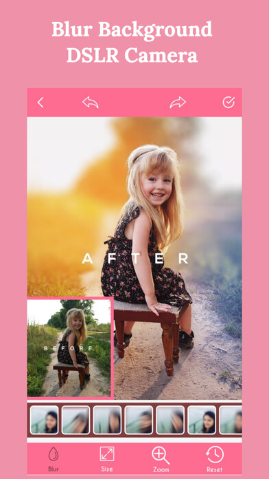 Emulate iPhone app Blur Background : DSLR Camera using MyAndroid