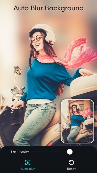 Emulate iPhone app Blur Image Background - Editor using MyAndroid