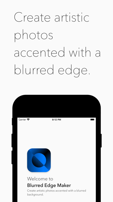 Emulate iPhone app Blurred Edge Maker using MyAndroid