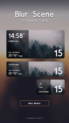 Run android online APK Blur Scene GO Weather Widget from MyAndroid or emulate Blur Scene GO Weather Widget using MyAndroid