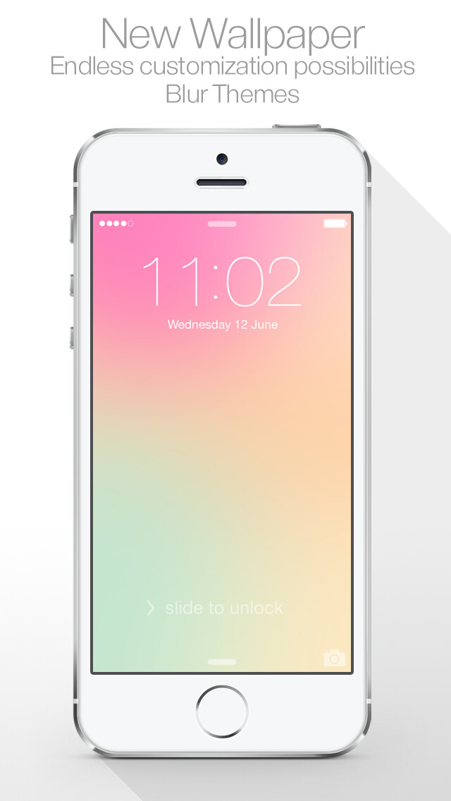 Emulate iPhone app Blur Themes ( for Lock screen, Home screen, Messenger Wallpapers ) using MyAndroid