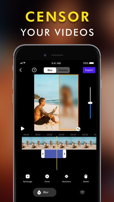Emulate iPhone app Blur Video Background using MyAndroid