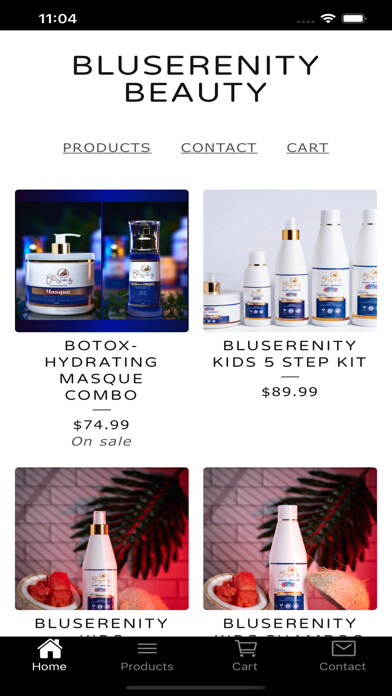 Emulate iPhone app BLUSERENITY BEAUTY using MyAndroid