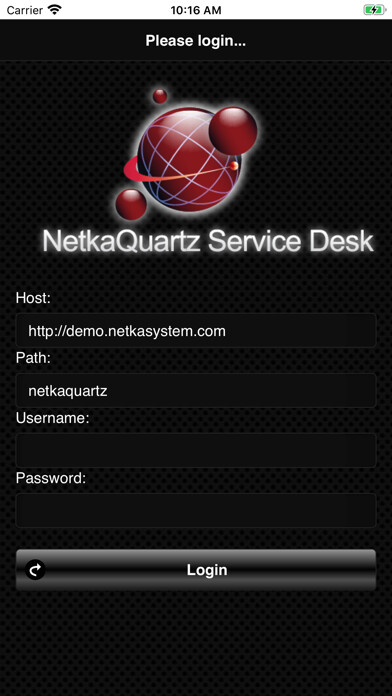 Emulate iPhone app BMA NetkaQuartz ServiceDesk using MyAndroid Emulate iPhone app BMA NetkaQuartz ServiceDesk using MyAndroid