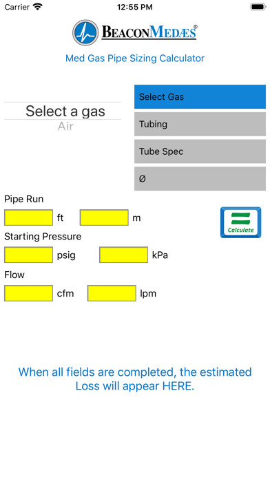 Emulate iPhone app BMed PipeSizer using MyAndroid Emulate iPhone app BMed PipeSizer using MyAndroid