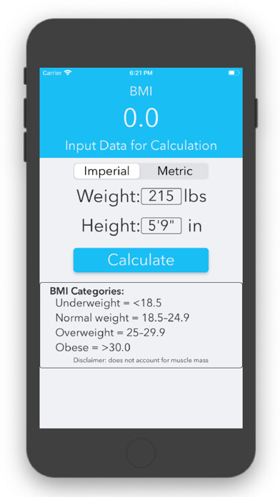 Emulate iPhone app BMI Calculator - Fast & Simple using MyAndroid Emulate iPhone app BMI Calculator - Fast & Simple using MyAndroid