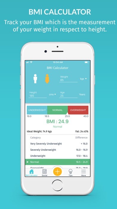 Emulate iPhone app BMI Calculator & Fat Tracker using MyAndroid Emulate iPhone app BMI Calculator & Fat Tracker using MyAndroid