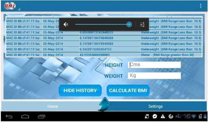 Emulate Android APK BMI HISTORY Emulate Android APK BMI HISTORY