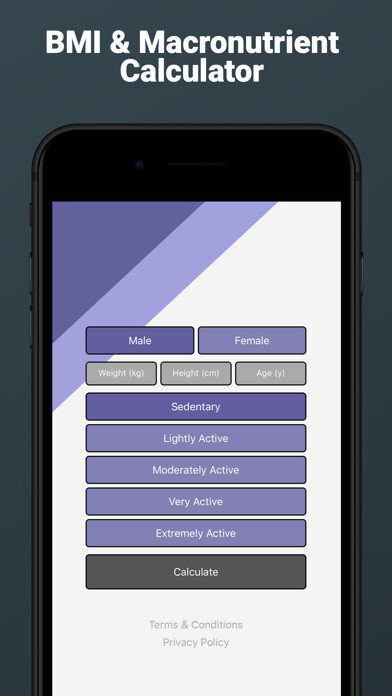 Emulate iPhone app BMI & Macronutrient Calculator using MyAndroid Emulate iPhone app BMI & Macronutrient Calculator using MyAndroid