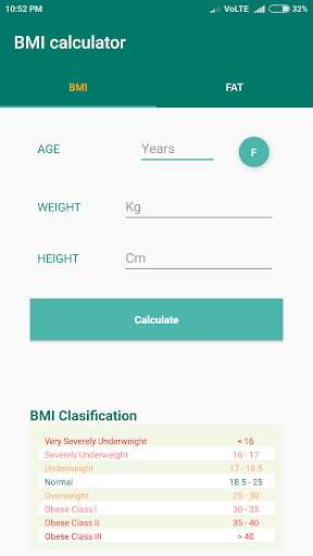 Run android online APK BMI Test from MyAndroid or emulate BMI Test using MyAndroid