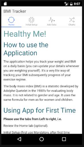 Emulate Android APK BMI Tracker Lite Emulate Android APK BMI Tracker Lite