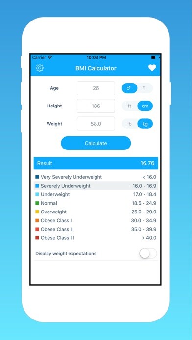 Emulate iPhone app BMI with Weight Expectations using MyAndroid Emulate iPhone app BMI with Weight Expectations using MyAndroid