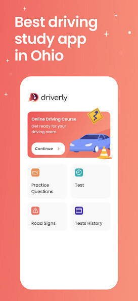 Run android online APK BMV Ohio: Permit Practice Test from MyAndroid or emulate BMV Ohio: Permit Practice Test using MyAndroid