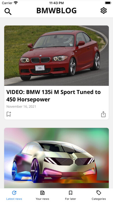Emulate iPhone app BMWBLOG - BMW News using MyAndroid Emulate iPhone app BMWBLOG - BMW News using MyAndroid