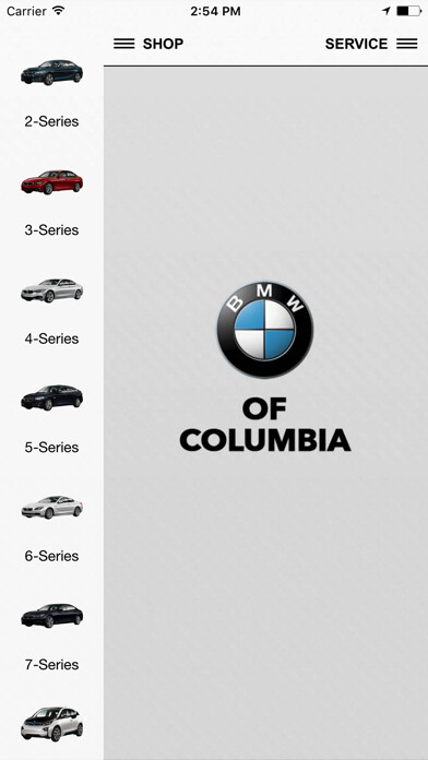 Emulate iPhone app BMW of Columbia using MyAndroid