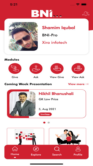 Emulate iPhone app BNI Pro using MyAndroid