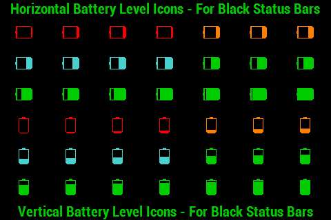 Emulate Android APK BN Pro Battery Level Icons