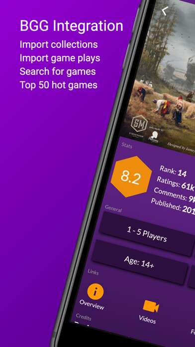 Emulate iPhone app Board Games Companion using MyAndroid