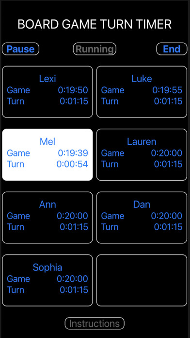 Emulate iPhone app Board Game Turn Timer using MyAndroid Emulate iPhone app Board Game Turn Timer using MyAndroid