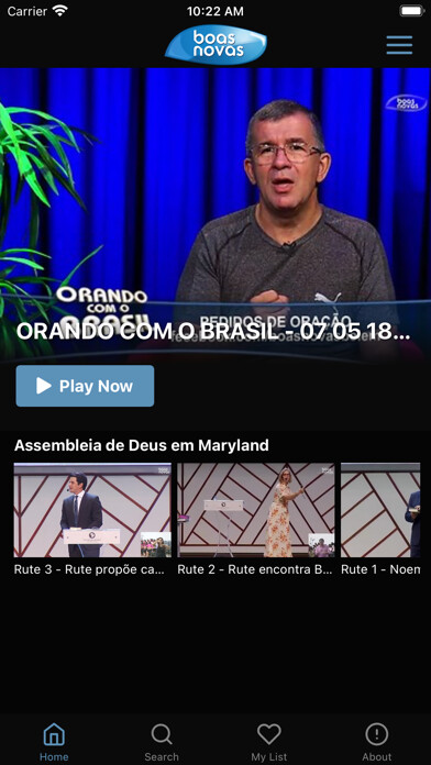 Emulate iPhone app Boas Novas America using MyAndroid Emulate iPhone app Boas Novas America using MyAndroid