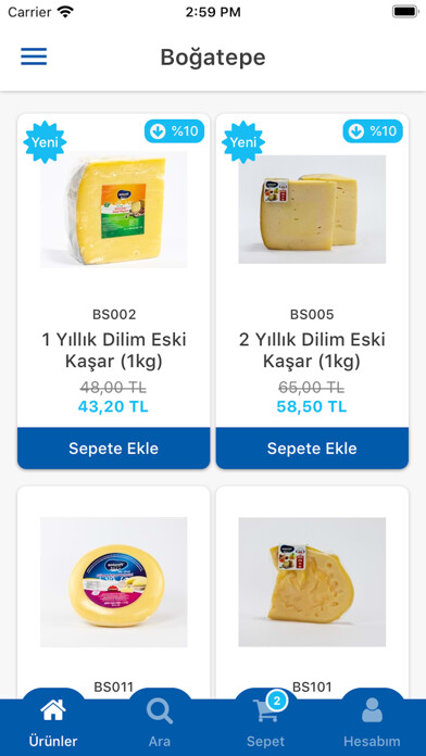 Emulate iPhone app Bo?atepe Süt Ürünleri using MyAndroid Emulate iPhone app Bo?atepe Süt Ürünleri using MyAndroid