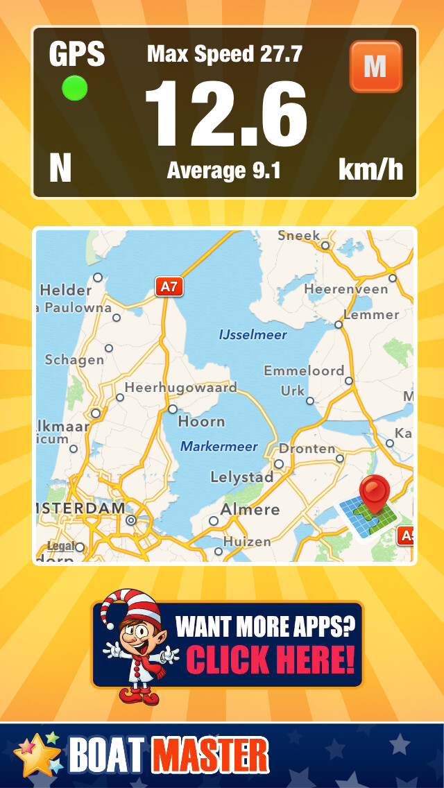 Emulate iPhone app Boating Navigator - Free Sailing Tracker using MyAndroid