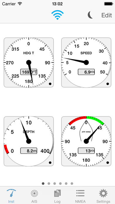 Emulate iPhone app Boat Instruments using MyAndroid